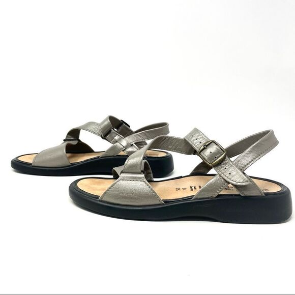 SOLIDUS Natura Plus Taupe Metallic Comfort Sandals Size UK 6.5G/ 39 Narrow - Picture 4 of 10